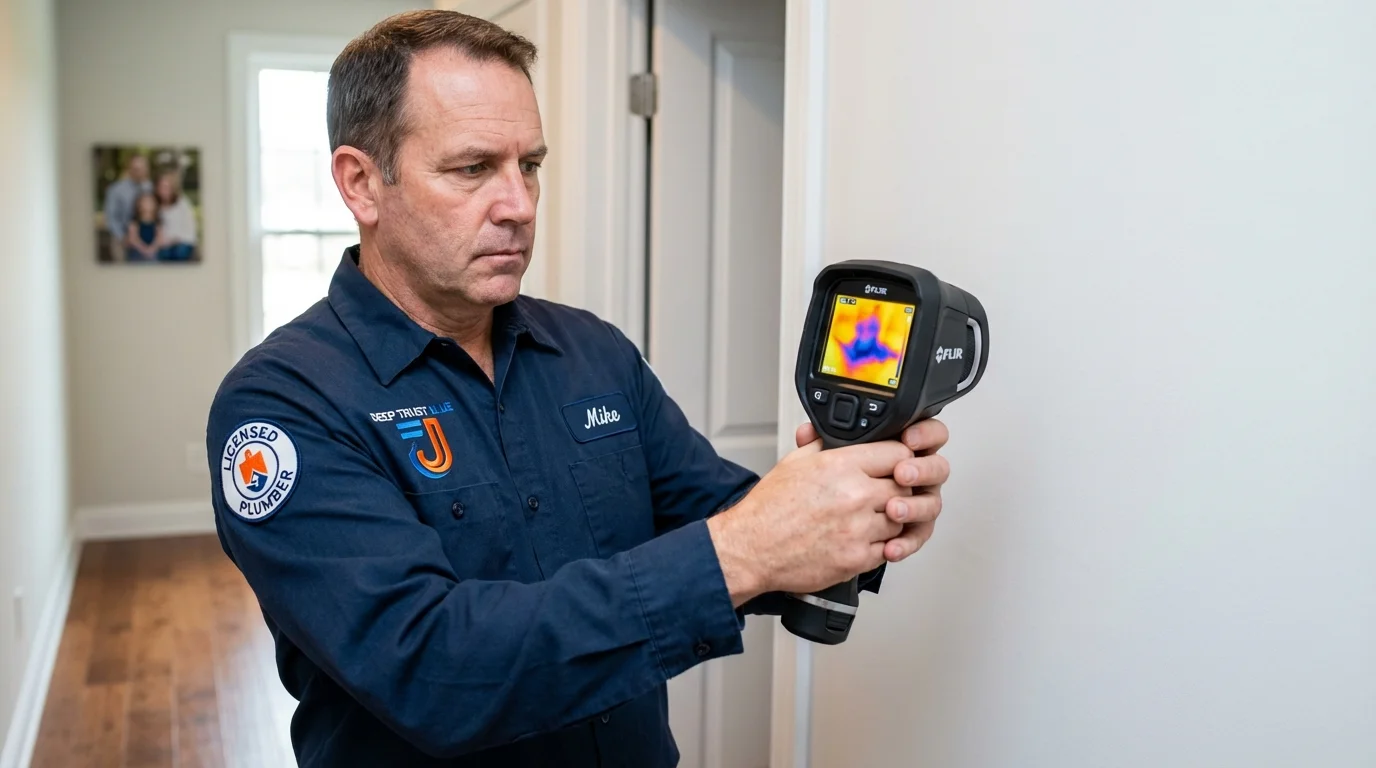 Thermal imaging leak detection by Johns Plumbing LLC in Harrington Park